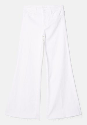 THE ROLLER FRAY - Wide leg - white denim