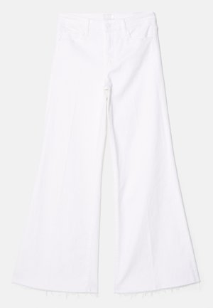 THE ROLLER FRAY - Flared jeans - white denim