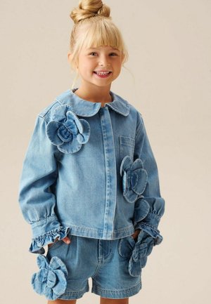 Angel & Rocket, REGULAR FIT - EDEN 3D FLOWER DENIM SHIRT - Cowboyjakker - blue