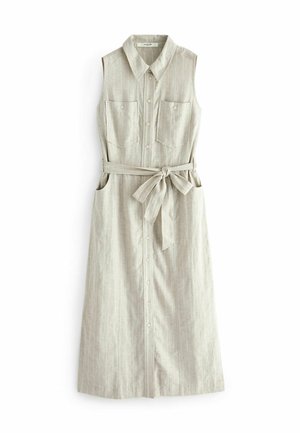 SLEEVELESS MIDI  REGULAR FIT - Tričkové šaty - mink brown