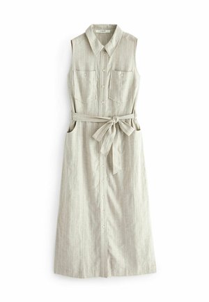 SLEEVELESS MIDI  REGULAR FIT - Skjortklänning - mink brown