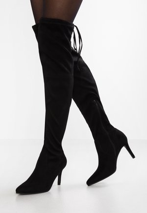 Laarzen met hoge hak - black