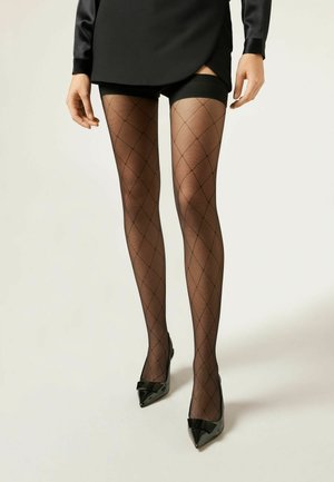 Overkneestrümpfe - black