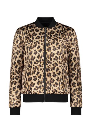 MIT STEHKRAGEN - Bomberjacke - beige schwarz