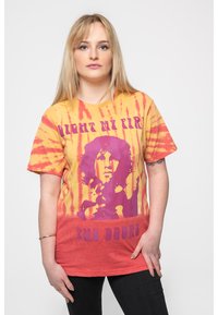 Paradiso Clothing THE DOORS LIGHT MY FIRE DYE WASH - Print T-shirt - orange