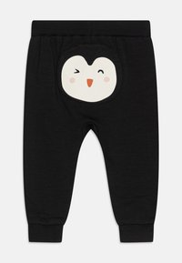 Lindex TROUSERS PENGUIN AT BACK - Hlače - off black