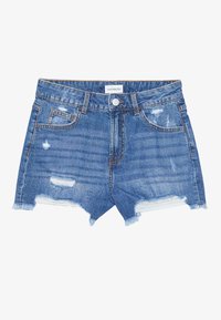 RAW EDGE - Calções de ganga - blue denim