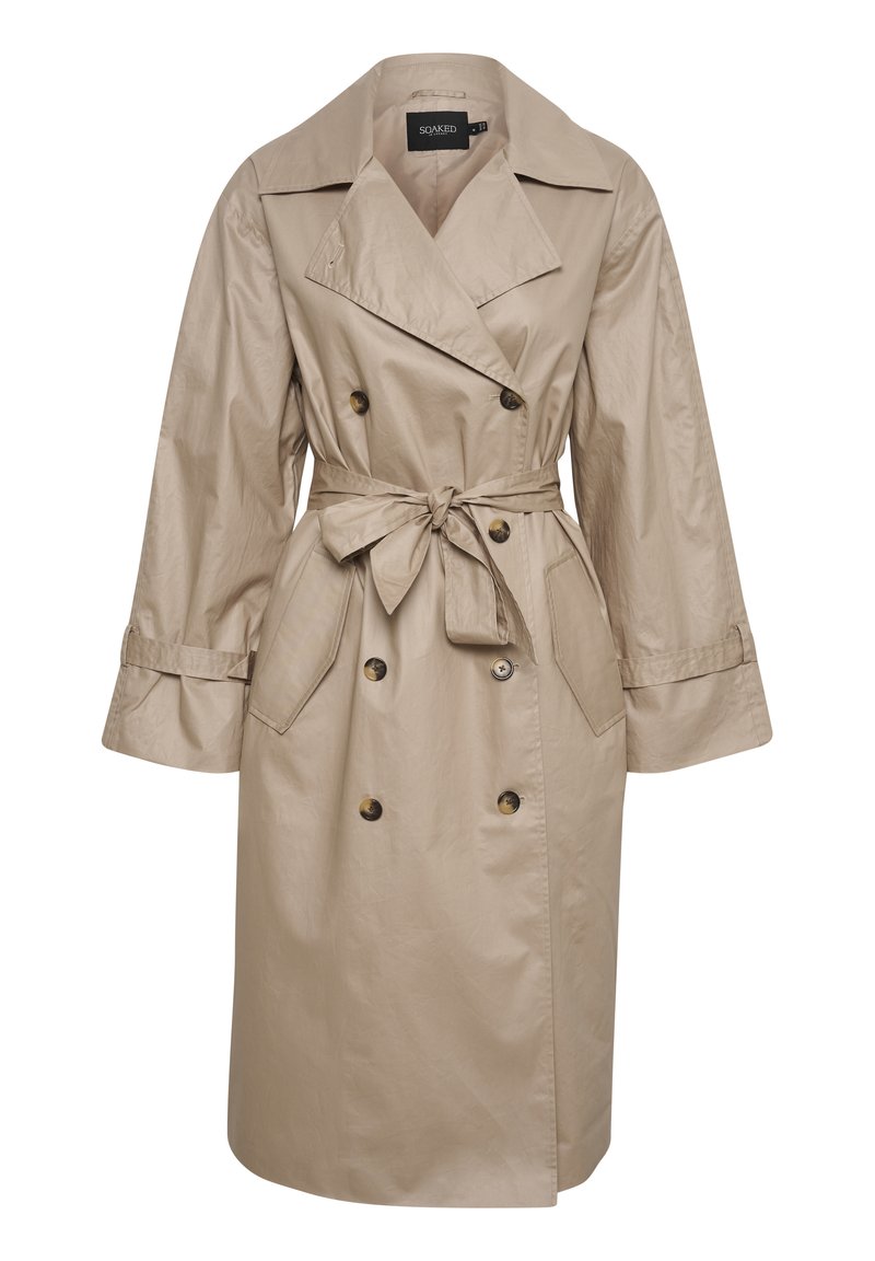 Soaked in Luxury Trenchcoat zandkleur Soaked in Luxury Trenchcoat zandkleur