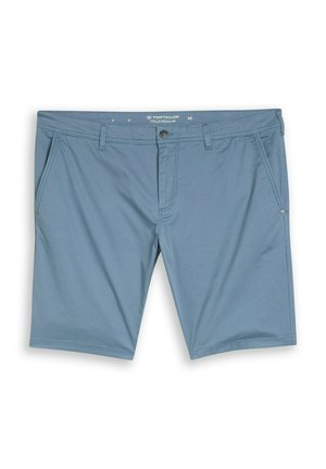 TOM TAILOR, TOM TAILOR HOSEN & CHINO PLUS SIZE - SLIM CHINO SHORTS - Shortsit - blue mini geometric print