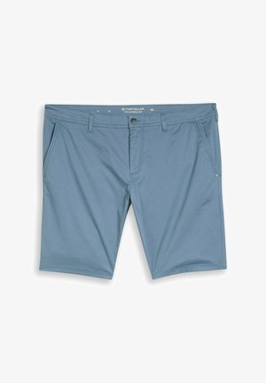 TOM TAILOR, TOM TAILOR HOSEN & CHINO PLUS SIZE - SLIM CHINO SHORTS - Rövidnadrágok - blue mini geometric print
