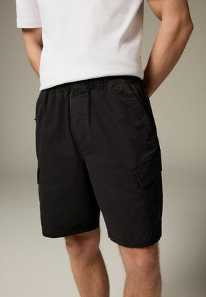 Next DRAWSTRING WAIST CARGO - Šortai - black