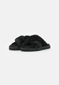 Puma FLUFF X STRAP - Copati - black/white