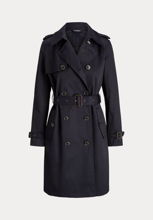 Lauren Ralph Lauren DOUBLE BREASTED COTTON BLEND TRENCH COAT - Trenchcoat - dark navy