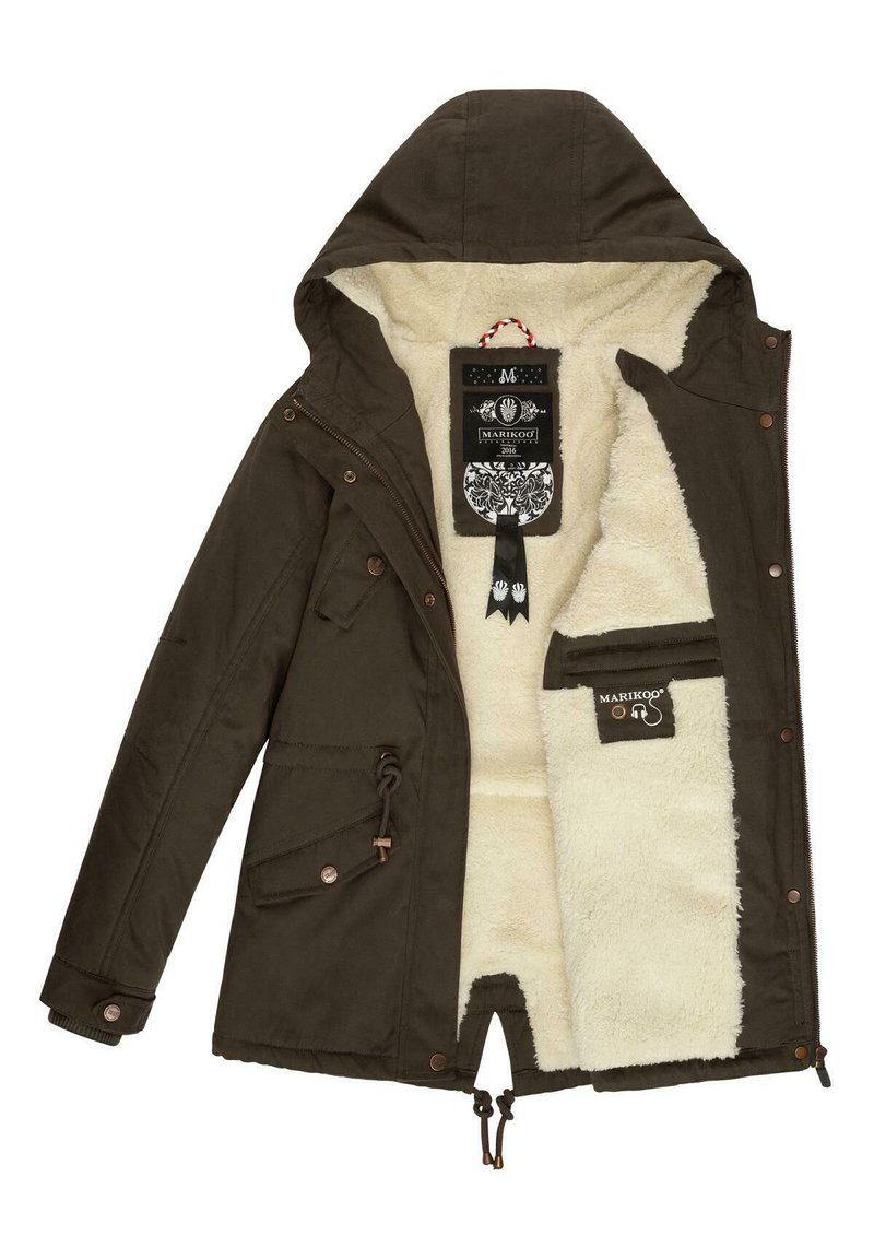 Damen Parkas | Marikoo MANOLYA Wintermantel anthrazit - BV32224 Damen Parkas | Marikoo MANOLYA Wintermantel anthrazit - BV32224