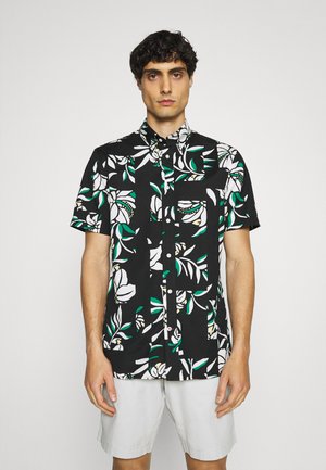 PATCHWORK FLORAL PRINT - Skjorta - black/ivory/multi