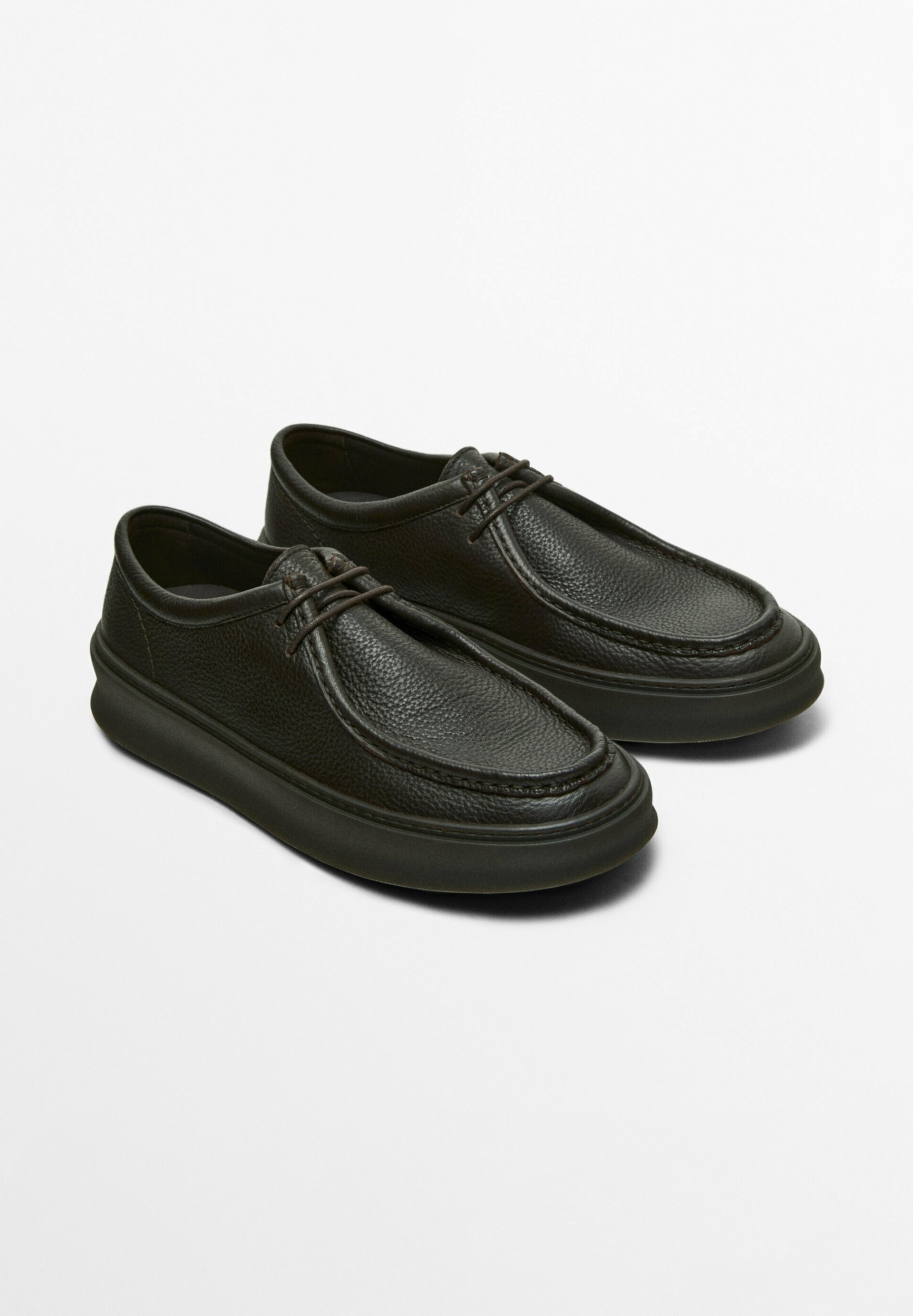 Massimo Dutti WITH MOC TOE - Lace-ups - brown - Zalando