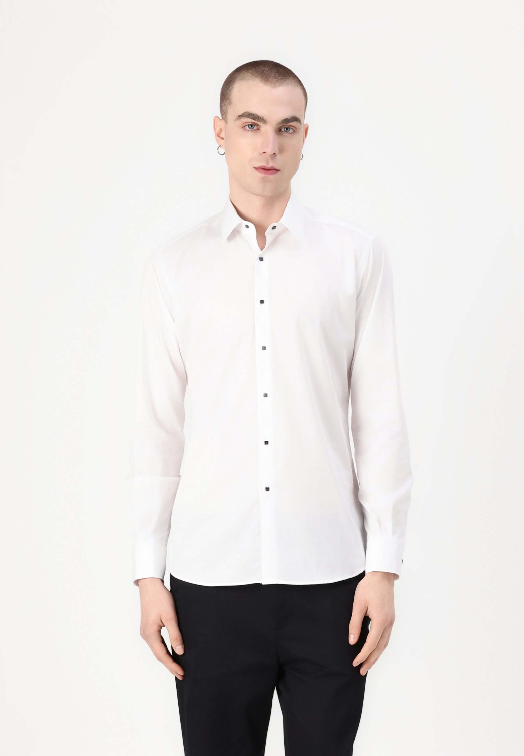 Camicia con colletto alla Claudine - Bianco - Donna - 20.00