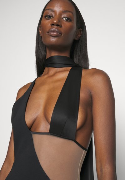 David Koma WRAP EFFECT OPEN LEG GOWN - Cocktail φόρεμα / Φόρεμα για πάρτι - black