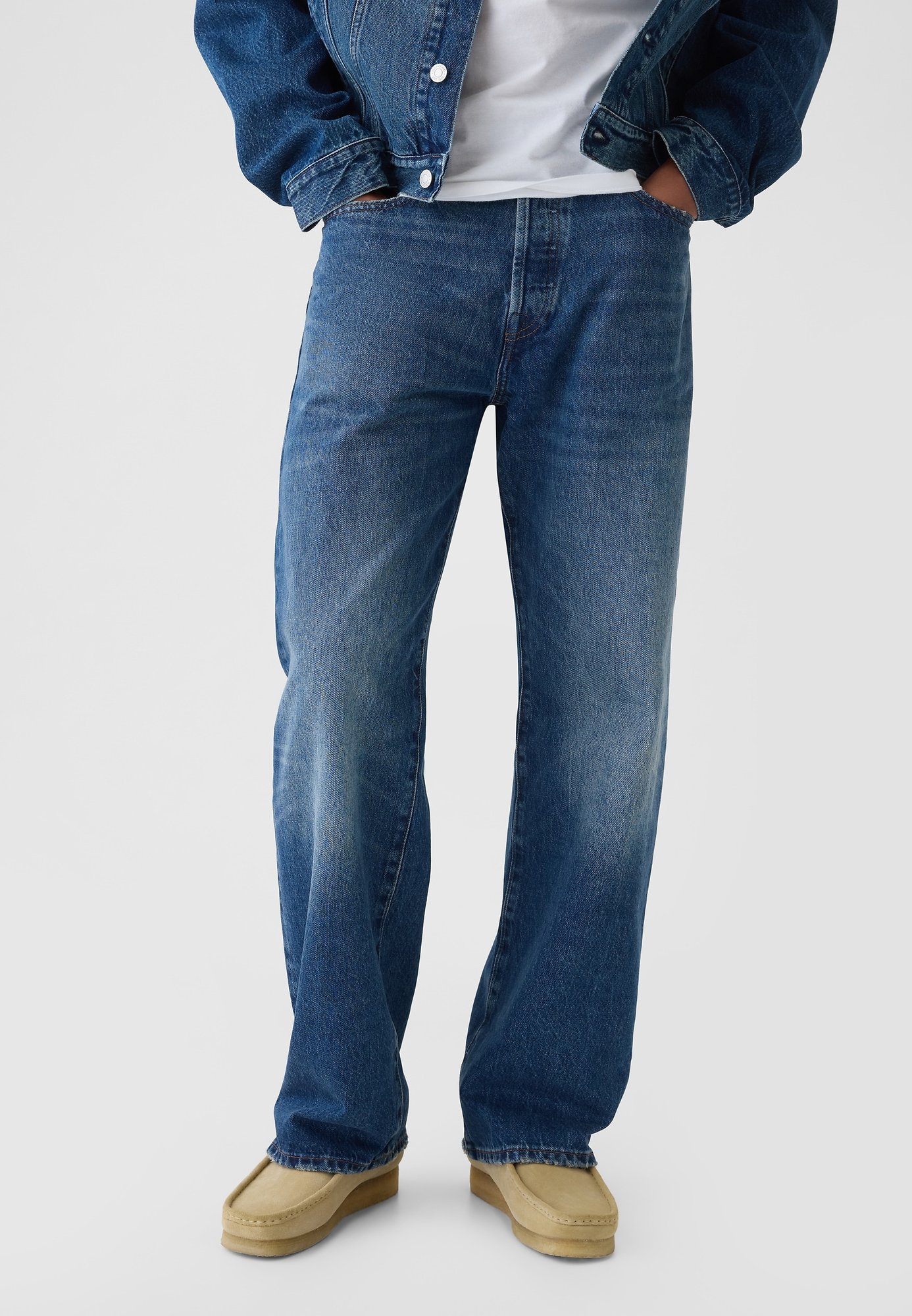 GAP 90S LOOSE ORGANIC UNISEX - Calças de ganga folgadas - dark