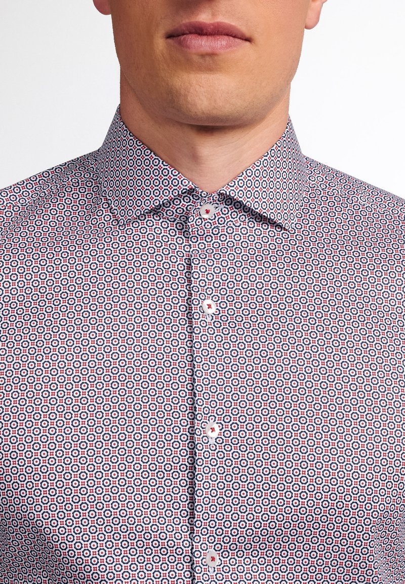 Herren Freizeithemden | Eterna LANGARM STRETCH Hemd rot blau/rot - QE53281 Herren Freizeithemden | Eterna LANGARM STRETCH Hemd rot blau/rot - QE53281