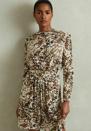 REGULAR FIT - JALA PRINT - Jerseykjole - khaki cream