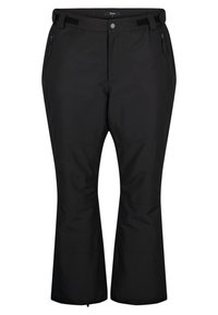 Zizzi MIT TASCHEN UND VERSTELLBARER TAILLE - Hlače - black