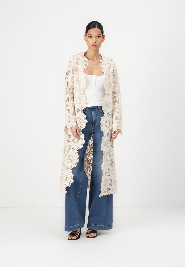 KIANA GUIPURE MAXI KAFTAN - Cardigan - sand