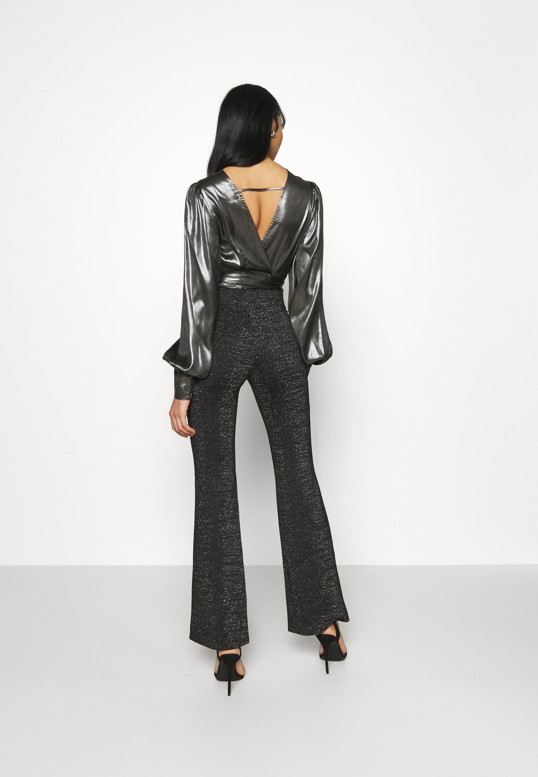 ONLPAIGE FLARED GLITTER PANT - Broek 