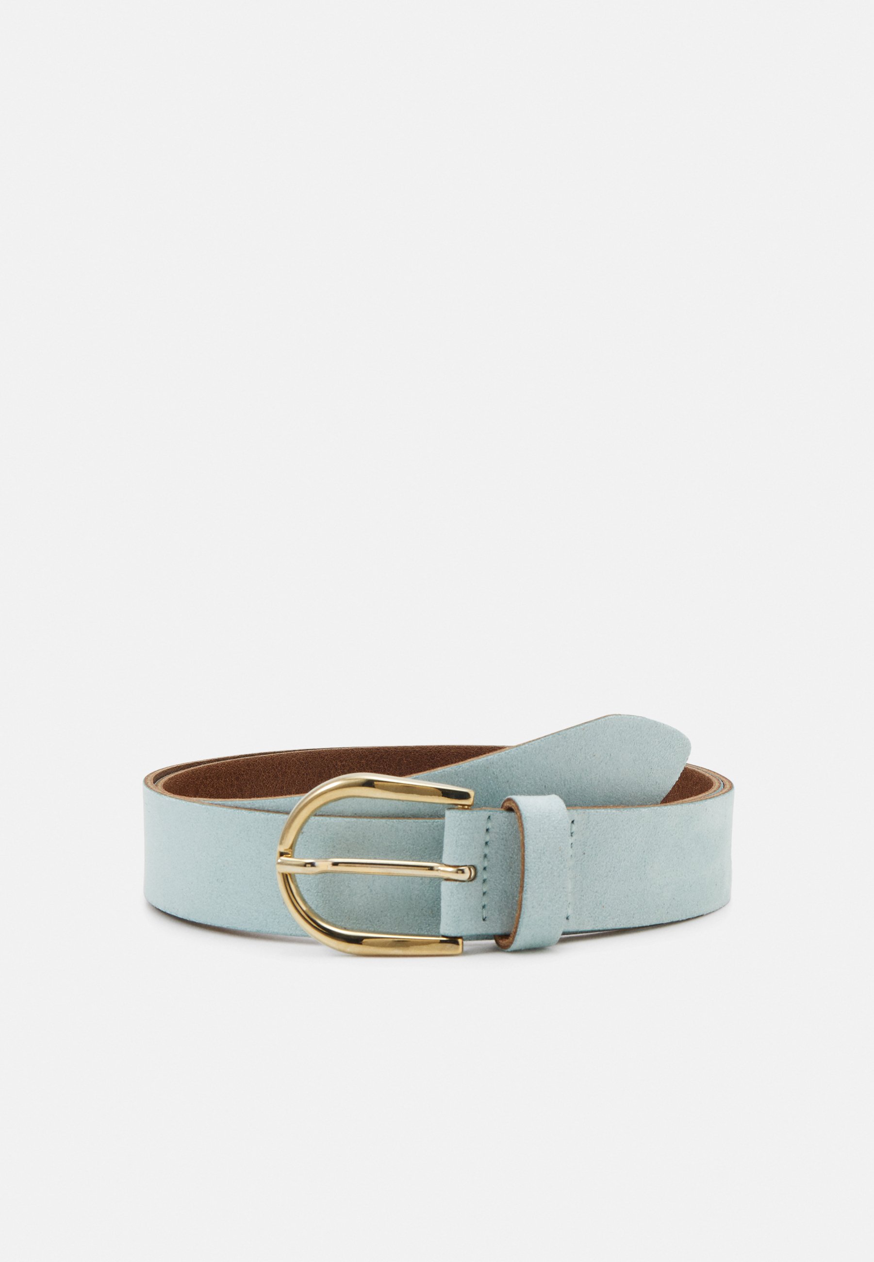 Ceinture Vanzetti 30mm Bleu Métallisé – Taille 110, Cuir Et Polyuréthane, Neuf Avec étiquettes, Fabriqué En Italie