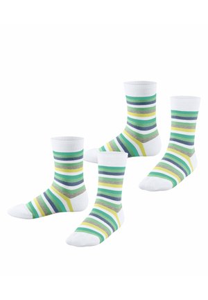 PLAYFUL STRIPE 2-PACK  - Calze - white