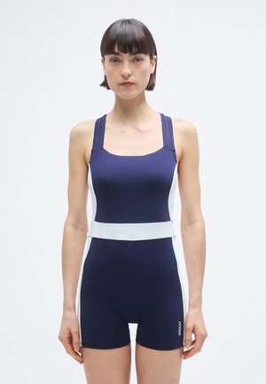 COLORBLOCK LEGSUIT - Fürdőruha - peacoat/bright white