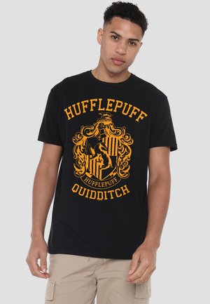 Cotton Soul, HARRY POTTER HUFFLEPUFF QUIDDITCH ONE COLOR - Print T-shirt - black