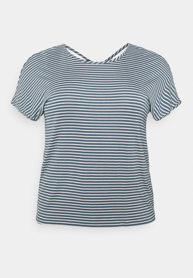 ONLY Carmakoma T-shirt print blauw ONLY Carmakoma T-shirt print blauw