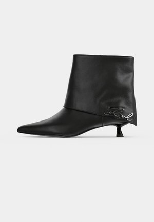 KARL LAGERFELD, PASHA FOLD DOWN ANKLE BOOT - Bottines - black