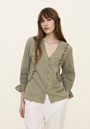 GARDEN - Blouse - smoggy green