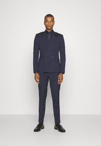 Isaac Dewhirst - DOUBLE BREASTED PLAIN SLIM FIT SUIT - Uzvalks - navy Miniatūras attēls 1