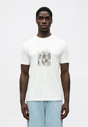 Potiskana majica - off white