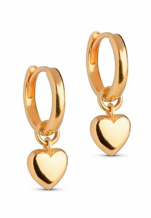 Enamel Copenhagen Earrings - gold coloured