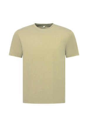 Local Fanatic, OVERSIZED T SHIRT - EFFEN T SHIRT - MD - DONKER GRIJS - MD-6530-13 - T-shirt basic - licht bruin