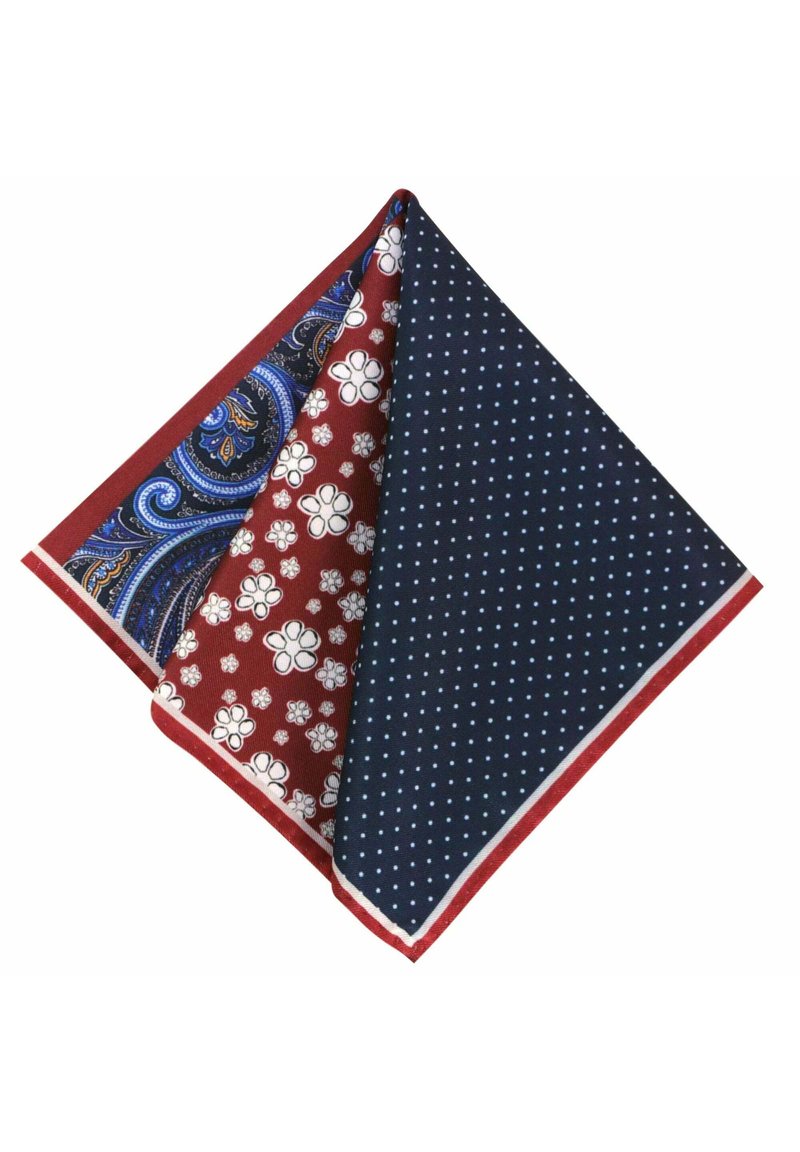 Herren Manschettenknöpfe | GASSANI 4 PACK Einstecktuch bordeaux blue white/bordeaux - RH89387 Herren Manschettenknöpfe | GASSANI 4 PACK Einstecktuch bordeaux blue white/bordeaux - RH89387