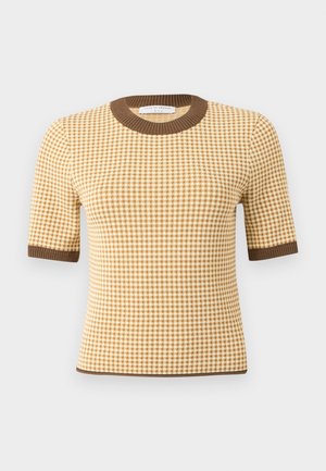 FLORA - Μπλουζάκι με στάμπα - chai latte