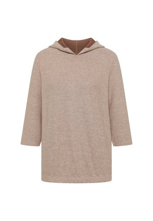 Cecil, 3/4-ARM SHIRT IM MELANGE-LOOK - Sweat à capuche - creamy mocha melange