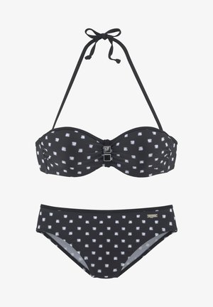 LASCANA SET - Bikini - schwarz-weiß