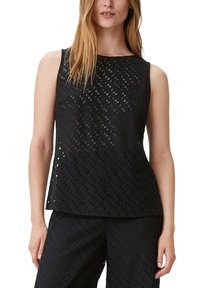 comma MIT LOCHMUSTER - Top - schwarz