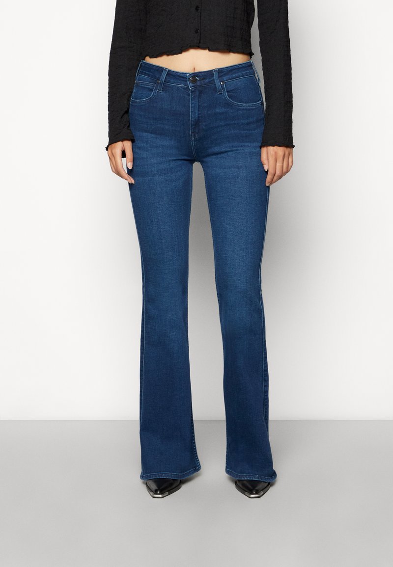 Lee BREESE FLARE Flared Jeans dark sylvie/darkblue denim Zalando