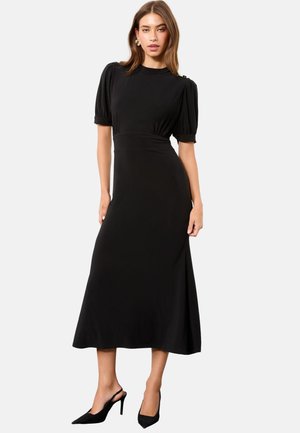 Lipsy PETITE FIT - MIITARY SHORT SLEEVE MIDI - Jerseykjole - black