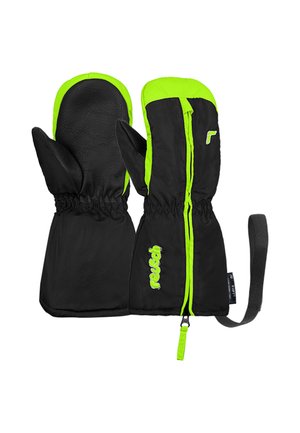 Reusch Fäustling - black   neon green
