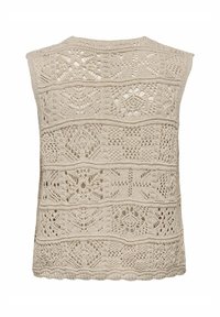 ONLY ONLBEACH LIFE TIE - Strukirani kaput - pumice stone
