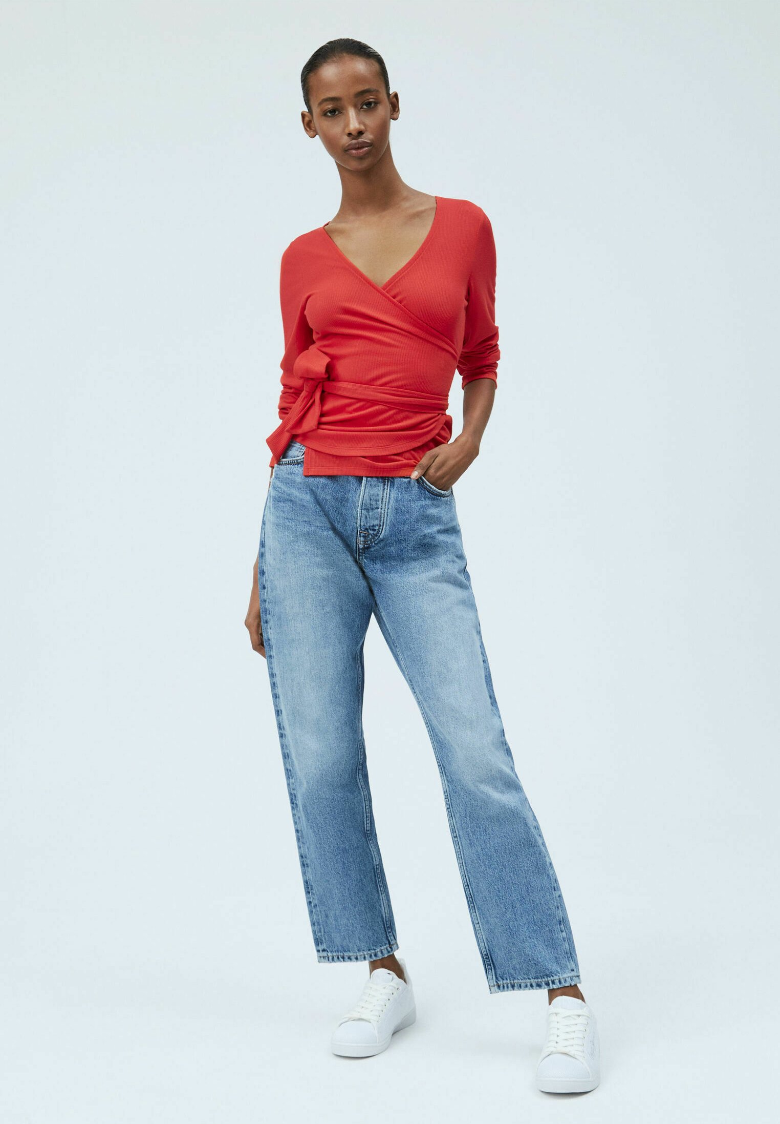 Pepe Jeans BIANCA - Maglietta a manica lunga - mars rot/rosso - Zalando.it