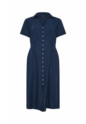 Evans, PLUS SIZE MIDI DRESSES - Skjortekjole - navy
